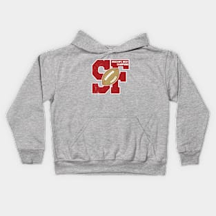 Big Bold San Francisco 2023 49ers NFC West Champs Kids Hoodie